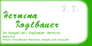 hermina koglbauer business card